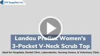 Landau Proflex Women's 3-Pocket V-Neck Scrub Top 4172	