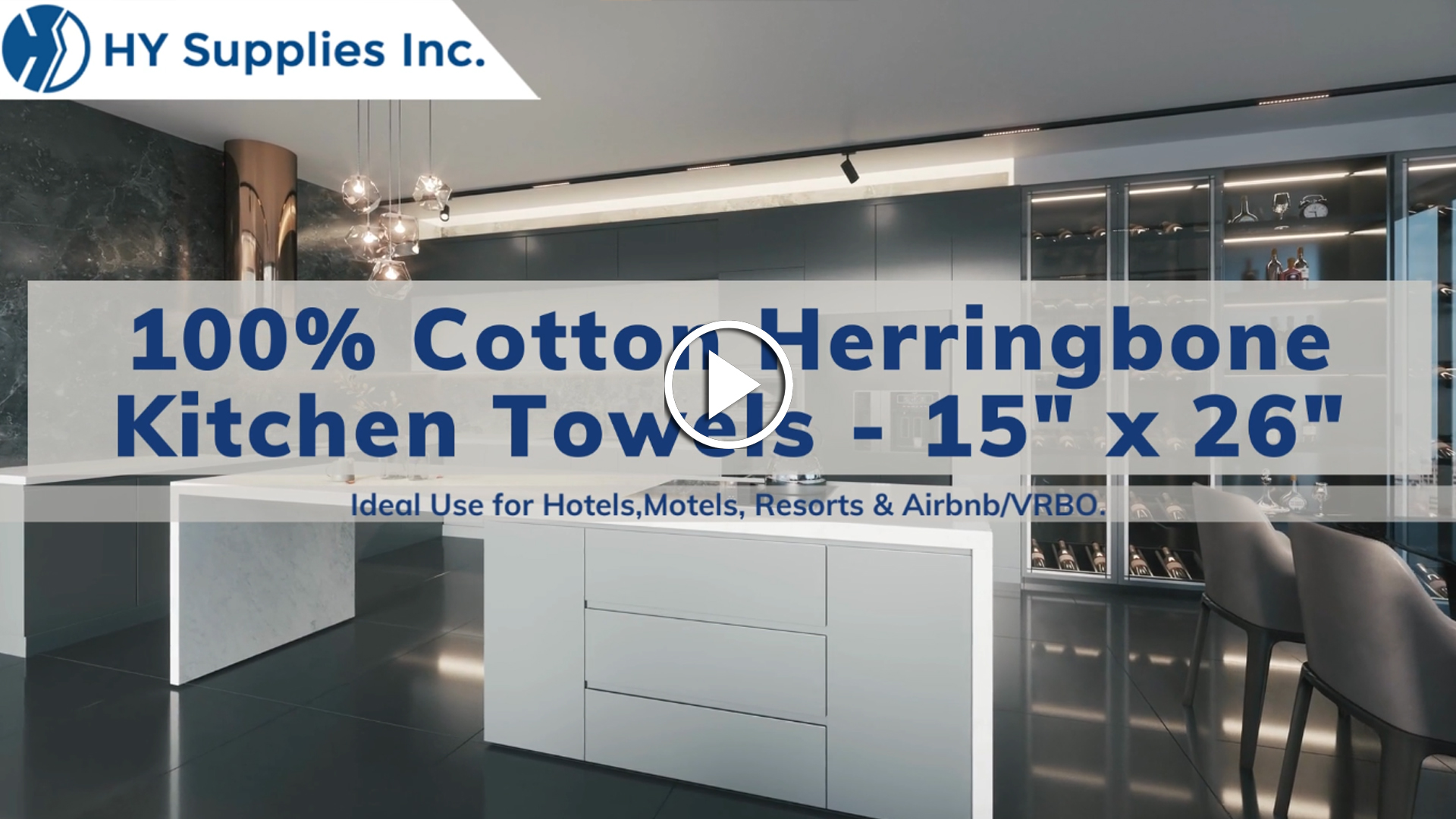 100% Cotton Herringbone Kitchen Towels - 15" x 26"