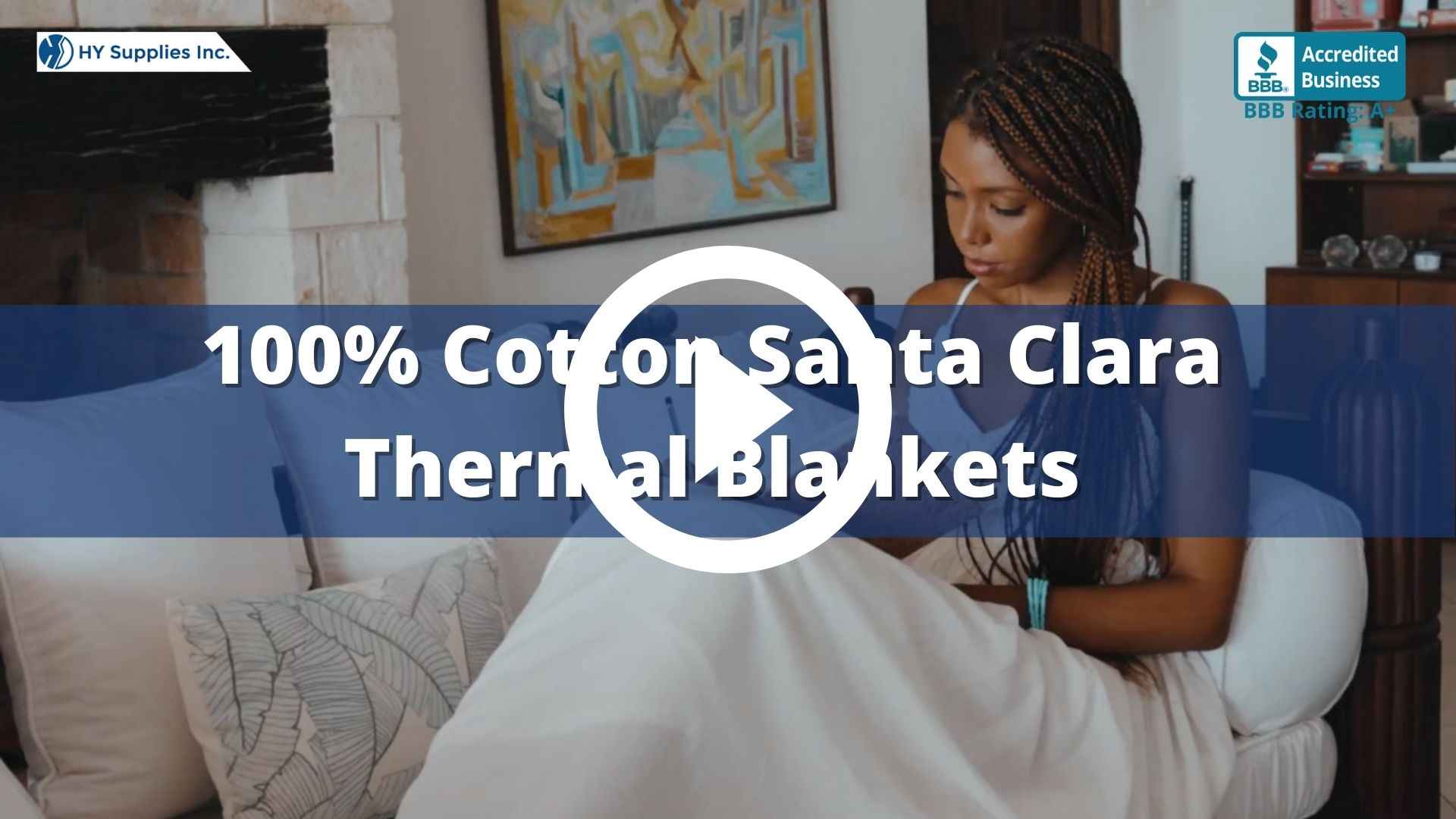 100% Cotton Santa Clara Thermal Blankets