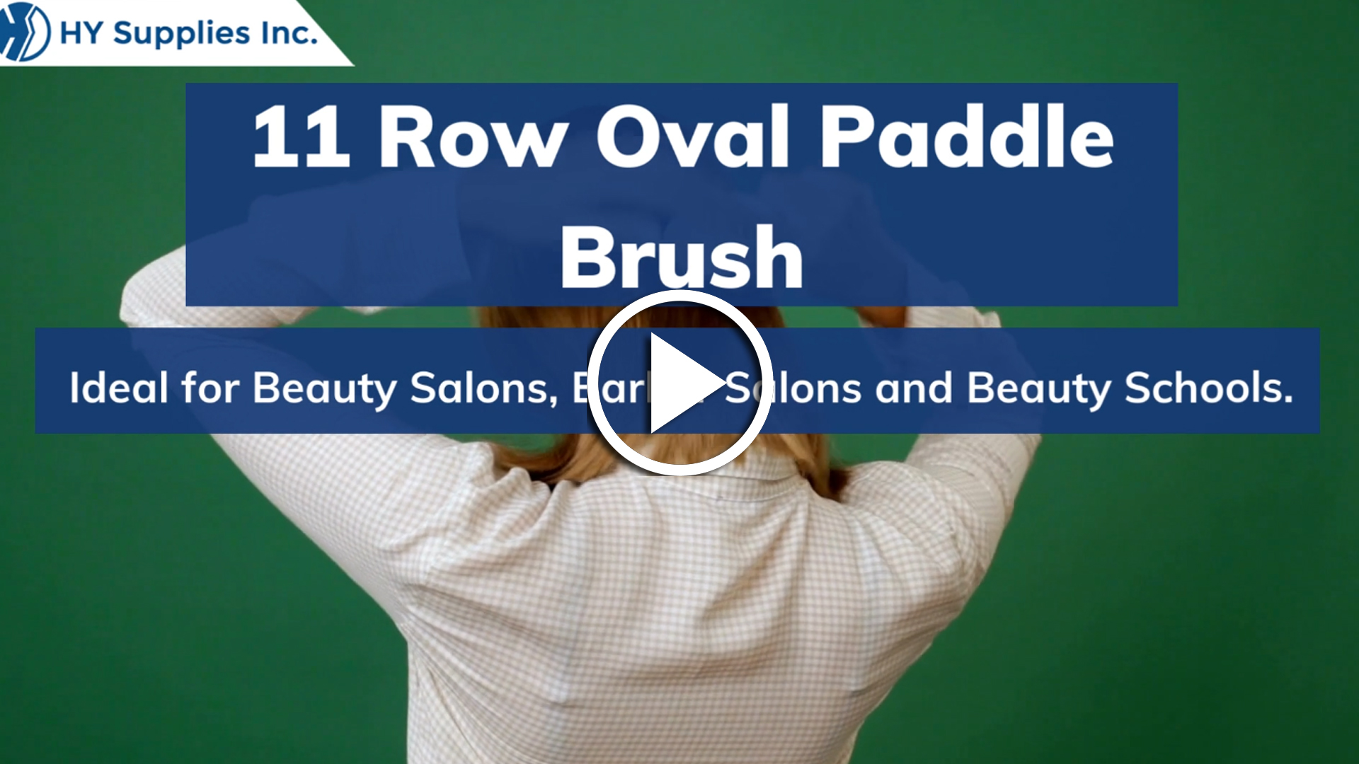 11 Row Oval Paddle Brush
