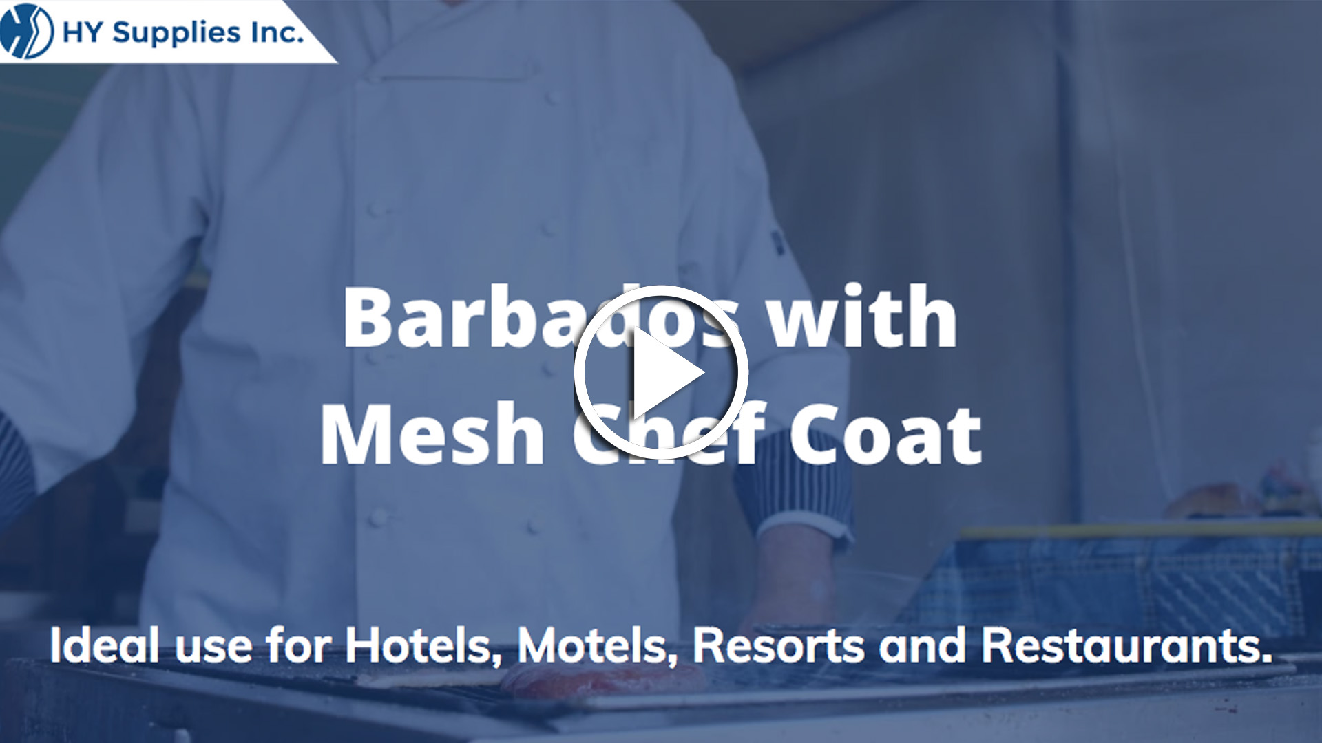 Barbados with Mesh Chef Coat 	