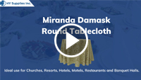 Miranda Damask Round Tablecloth