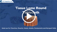Tissue Lame Round Tablecloth