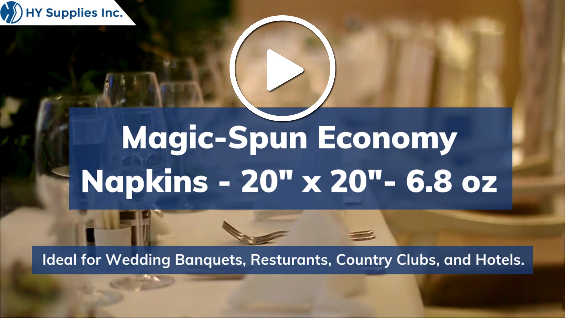 Magic-Spun Economy Napkins - 20" x 20"- 6.8 oz