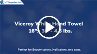 Viceroy White Hand Towel - 16"x 30"- 4.5 Lbs