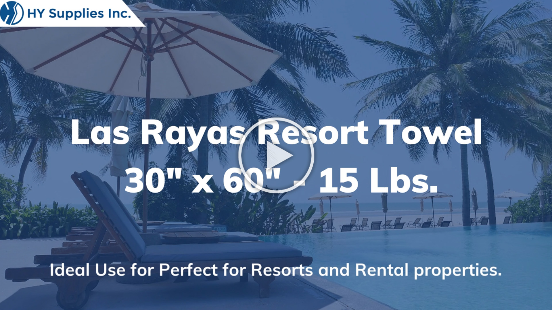 Las Rayas Resort Towel - 30" x 60" - 15 Lbs.