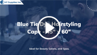 Blue Tie Dye Hairstyling Cape - 45" x 60" (Price/Each)