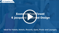 Economy Pool Towel, 6 Jacquard Assorted Design
