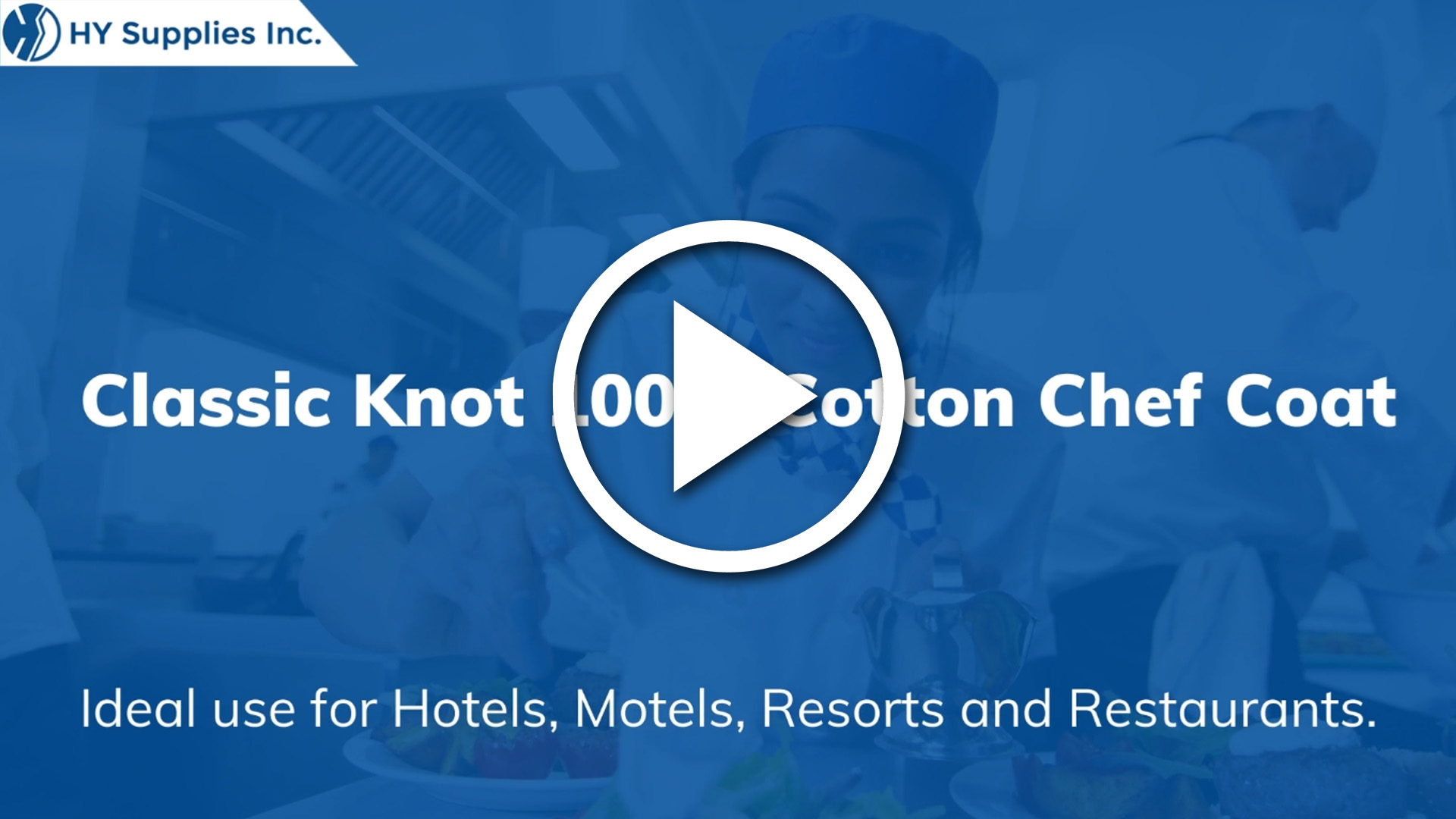 Classic Knot 100% Cotton Chef coat