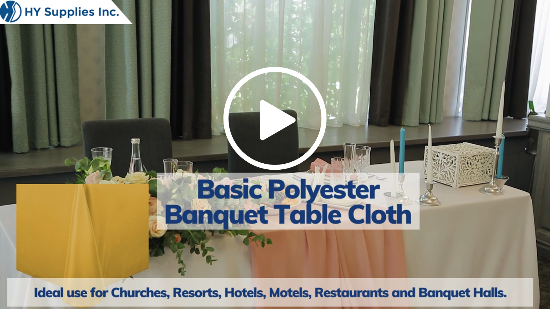Basic Polyester Banquet Table Cloth