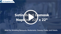 Satin Band Damask Napkin - 22" x 22"	