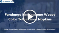 Fandango Herringbone Weave Color Table Linen Napkins	