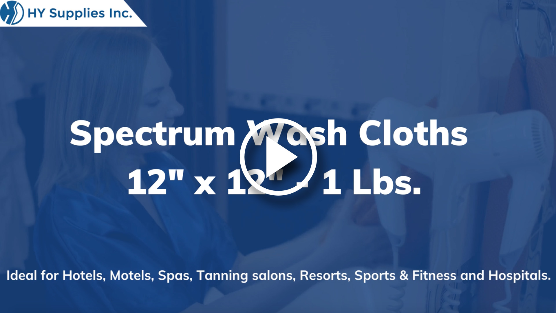 "Spectrum Wash Cloths - 12" x 12" - 1 Lbs.  "	