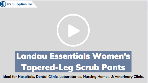 Landau Essentials Women's Tapered-Leg Scrub Pants