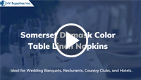 Somerset Damask Color Table Linen Napkins	
