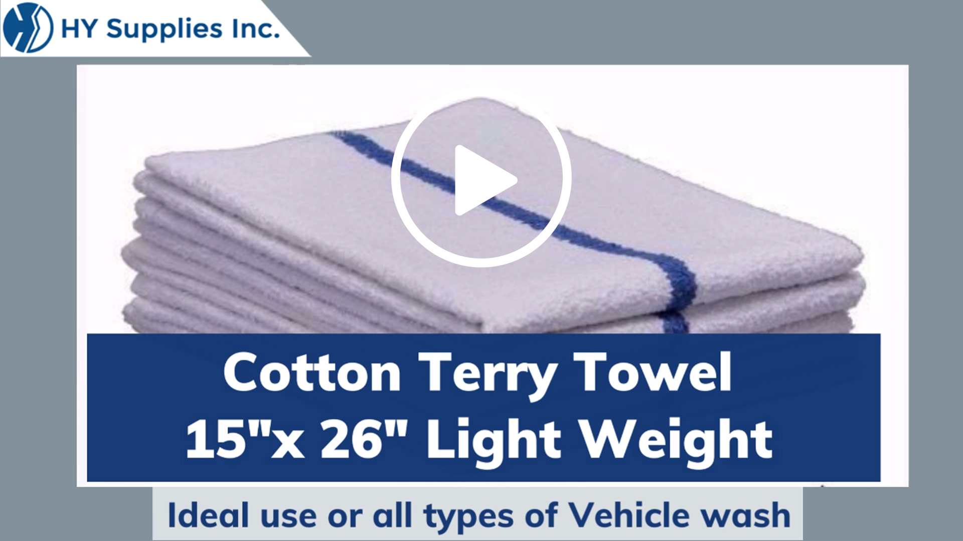 Cotton Terry Towel 15x 26Light Weight	
