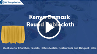 Kenya Damask Round Tablecloth