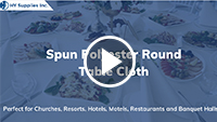 Spun Polyester Round Table Cloth	