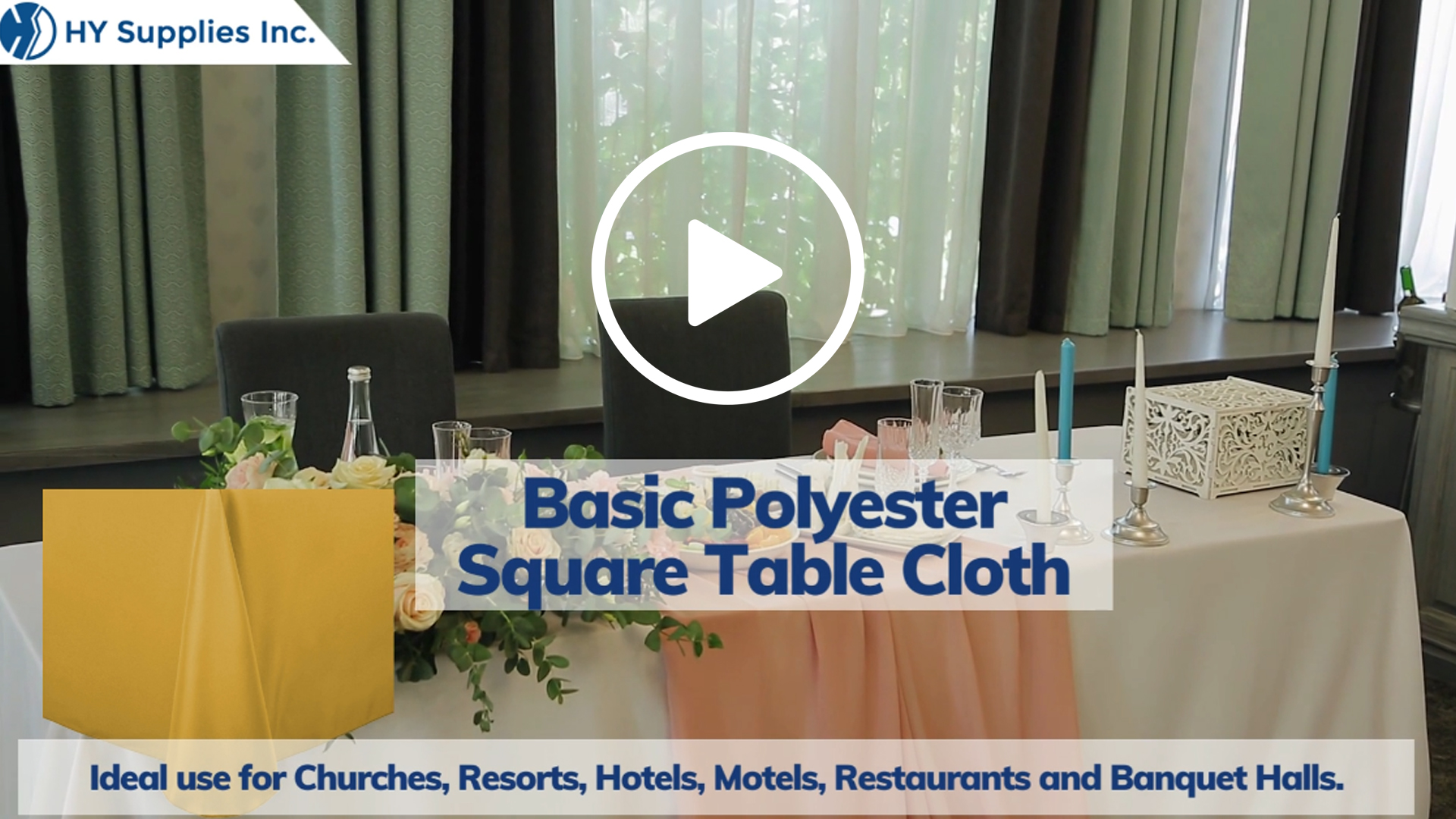 Basic Polyester Square Table Cloth
