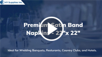 Premium Satin Band Napkins - 22"x 22"	