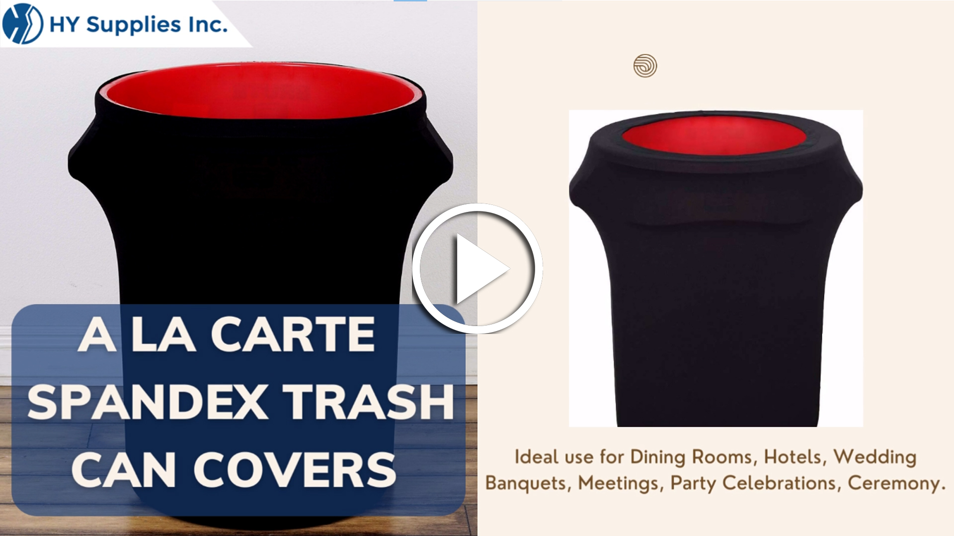 A LA CARTE - Spandex Trash Can Covers 