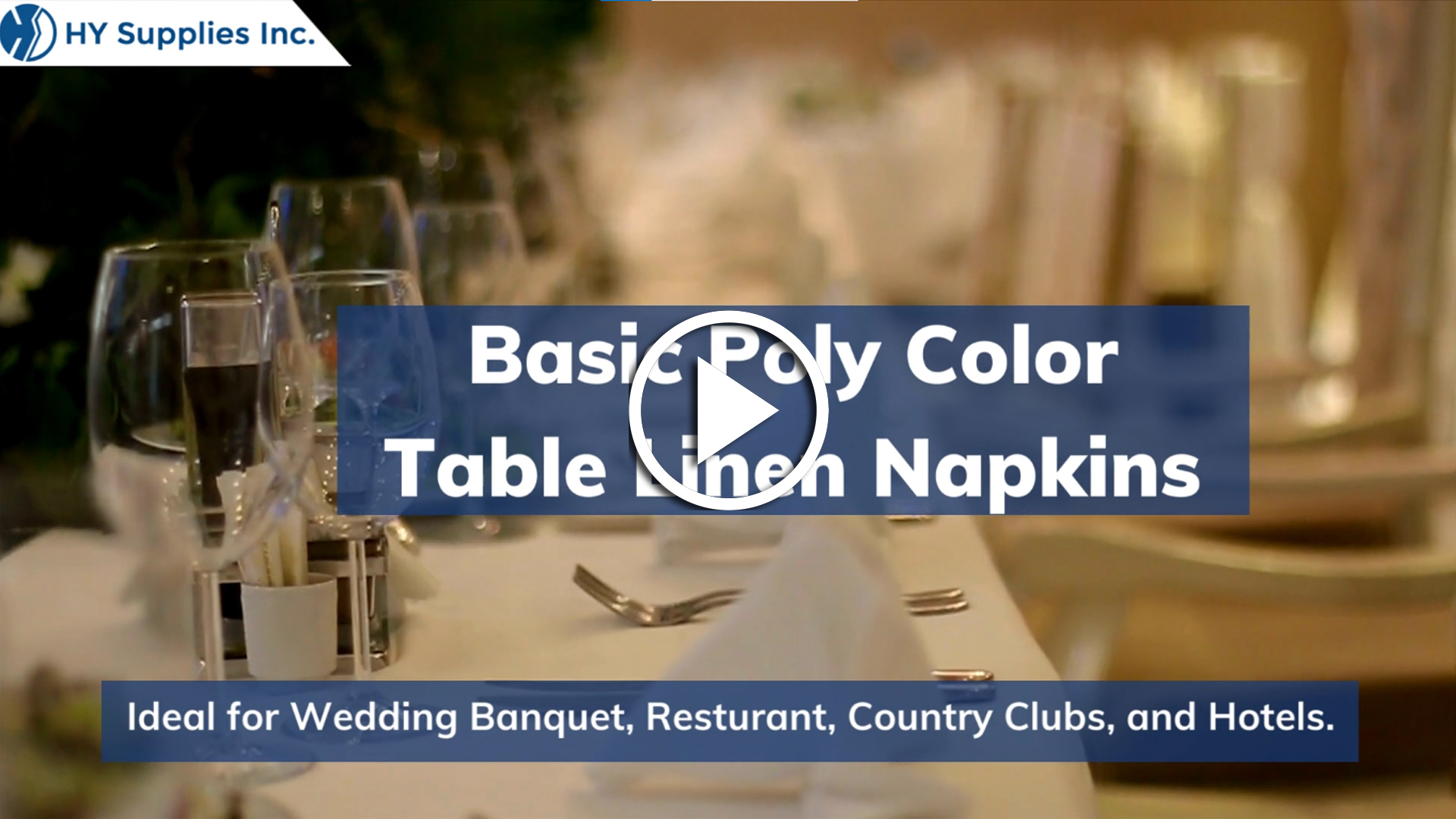Basic Poly Color Table Linen Napkins