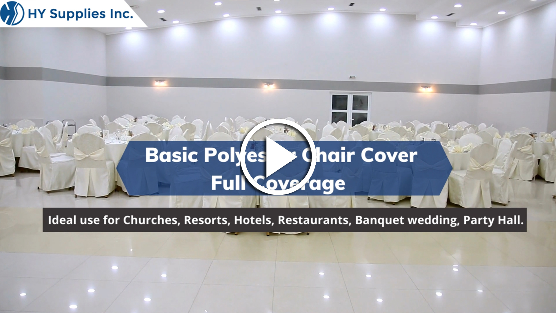 Basic Polyester Chair Cover-Full Coverage 