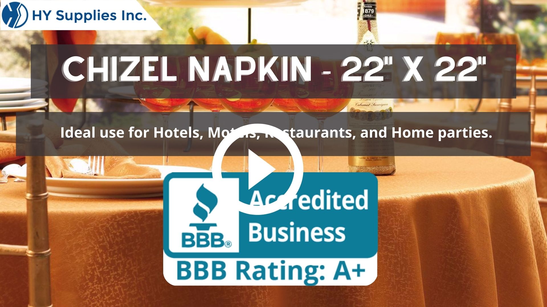 Chizel Napkin - 22" x 22"