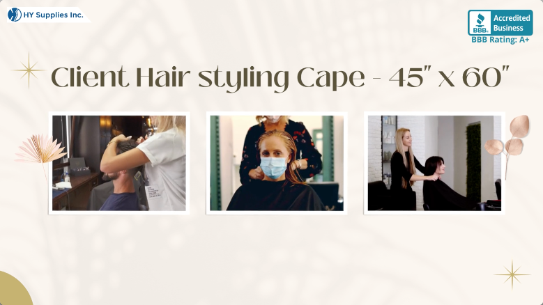 Client Hairstyling Cape - 45"" x 60""