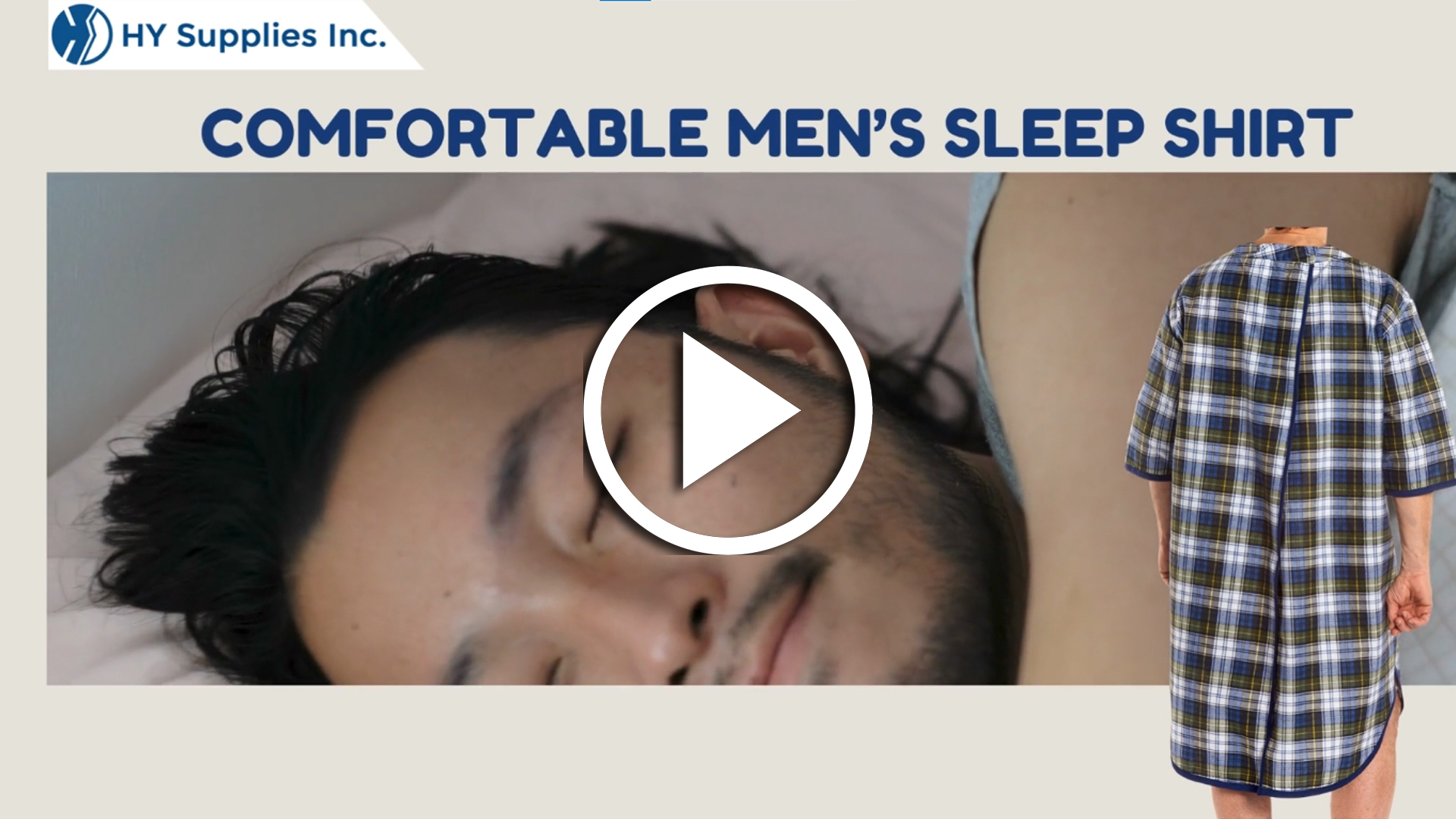 Comfortable Men’s Sleep Shirt 
