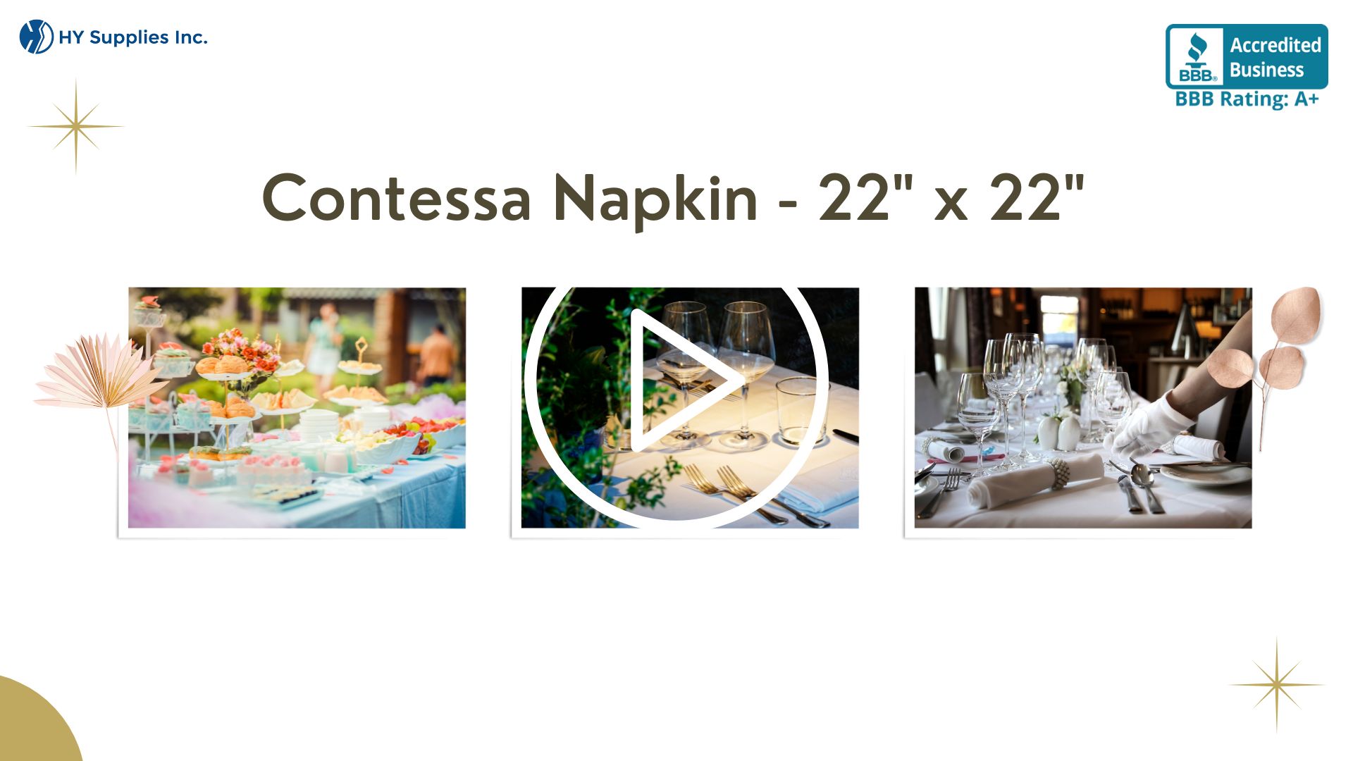 Contessa Napkin - 22" x 22"