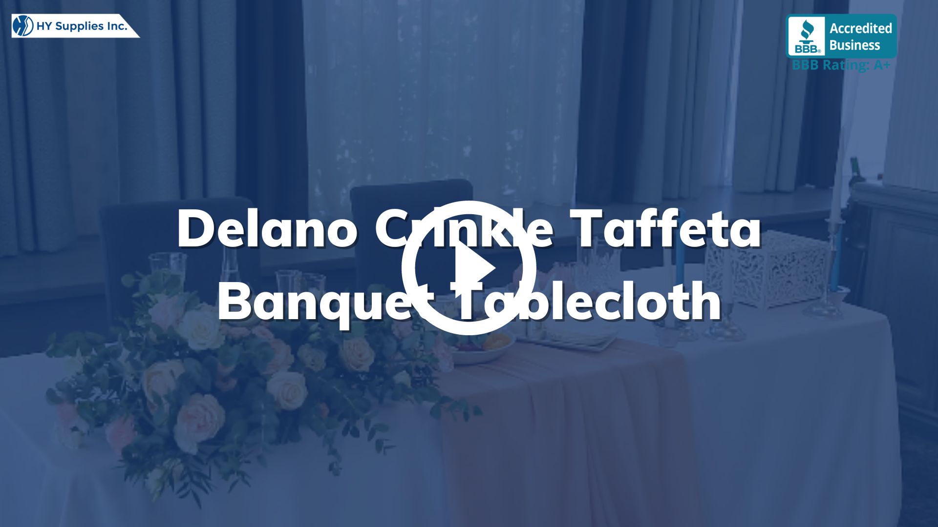 Delano Crinkle Taffeta Banquet Tablecloth