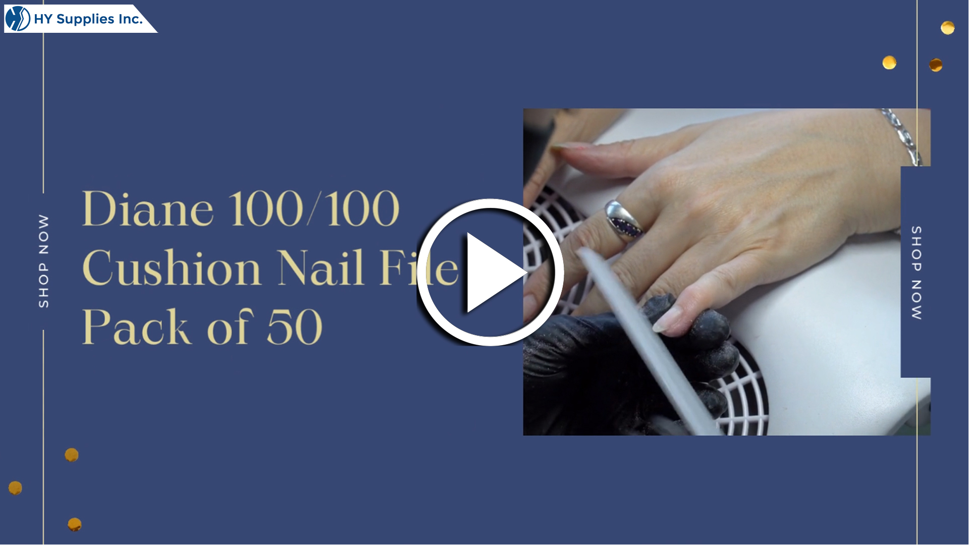 Diane 100/100 Cushion Nail File - Pack of 50