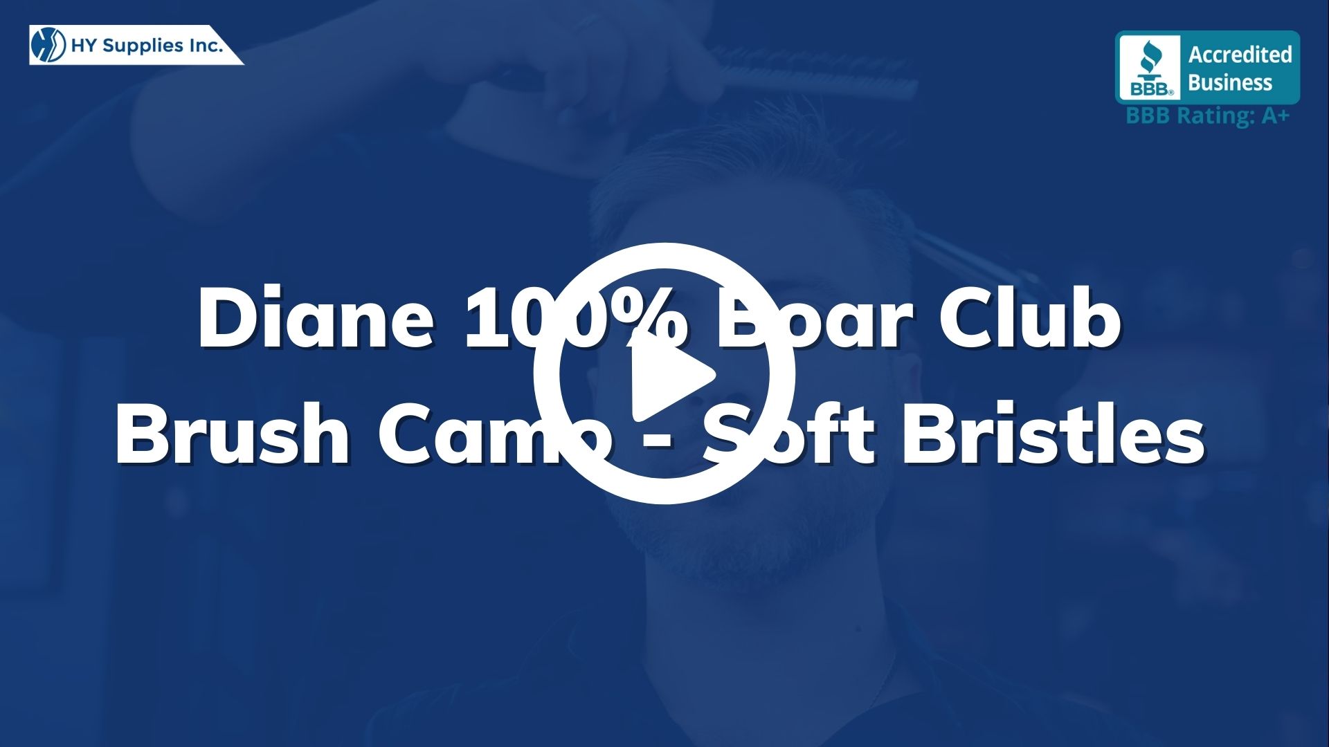 Diane 100% Boar Club Brush Camo - Soft Bristles