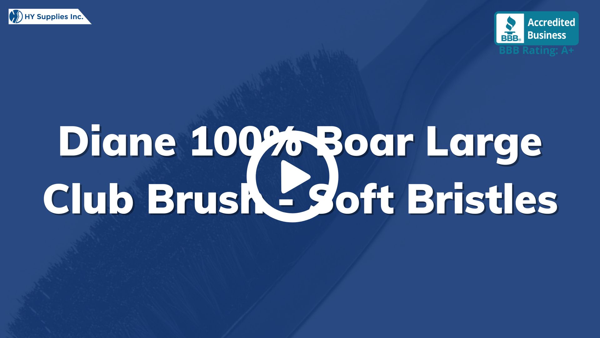Diane 100% Boar Large Club Brush - Soft Bristles