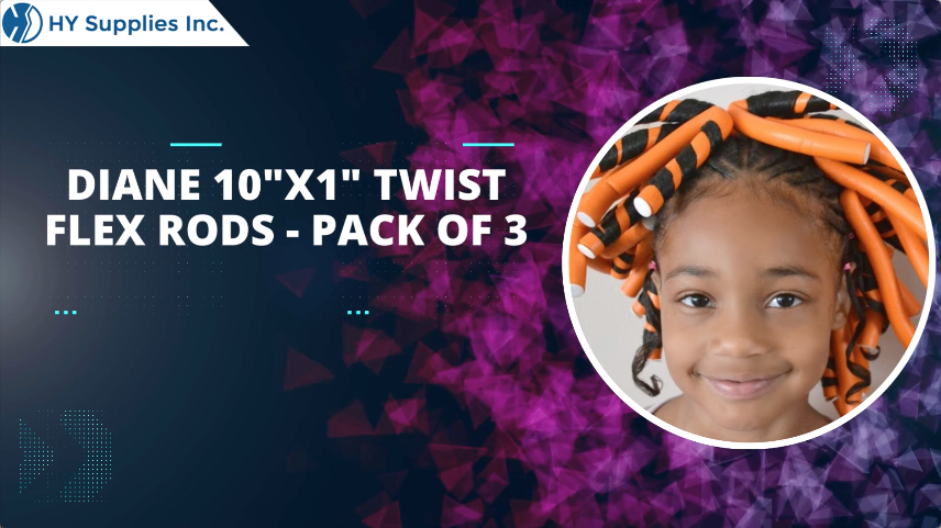 Diane 10" X 1" Twist-Flex Rods - Pack of 3