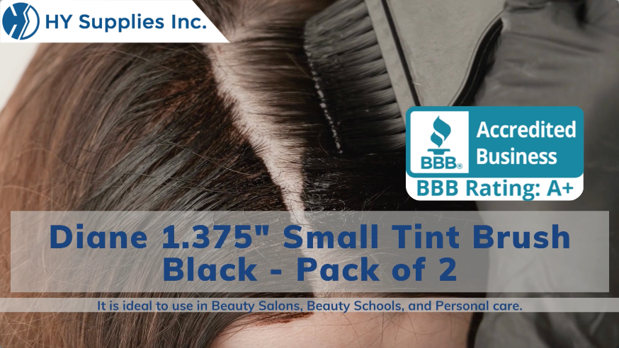 Diane 1.375" Small Tint Brush Black - Pack of 2