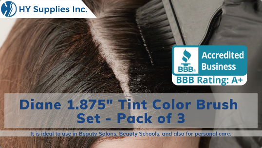 Diane 1.875" Tint Color Brush Set - Pack of 3