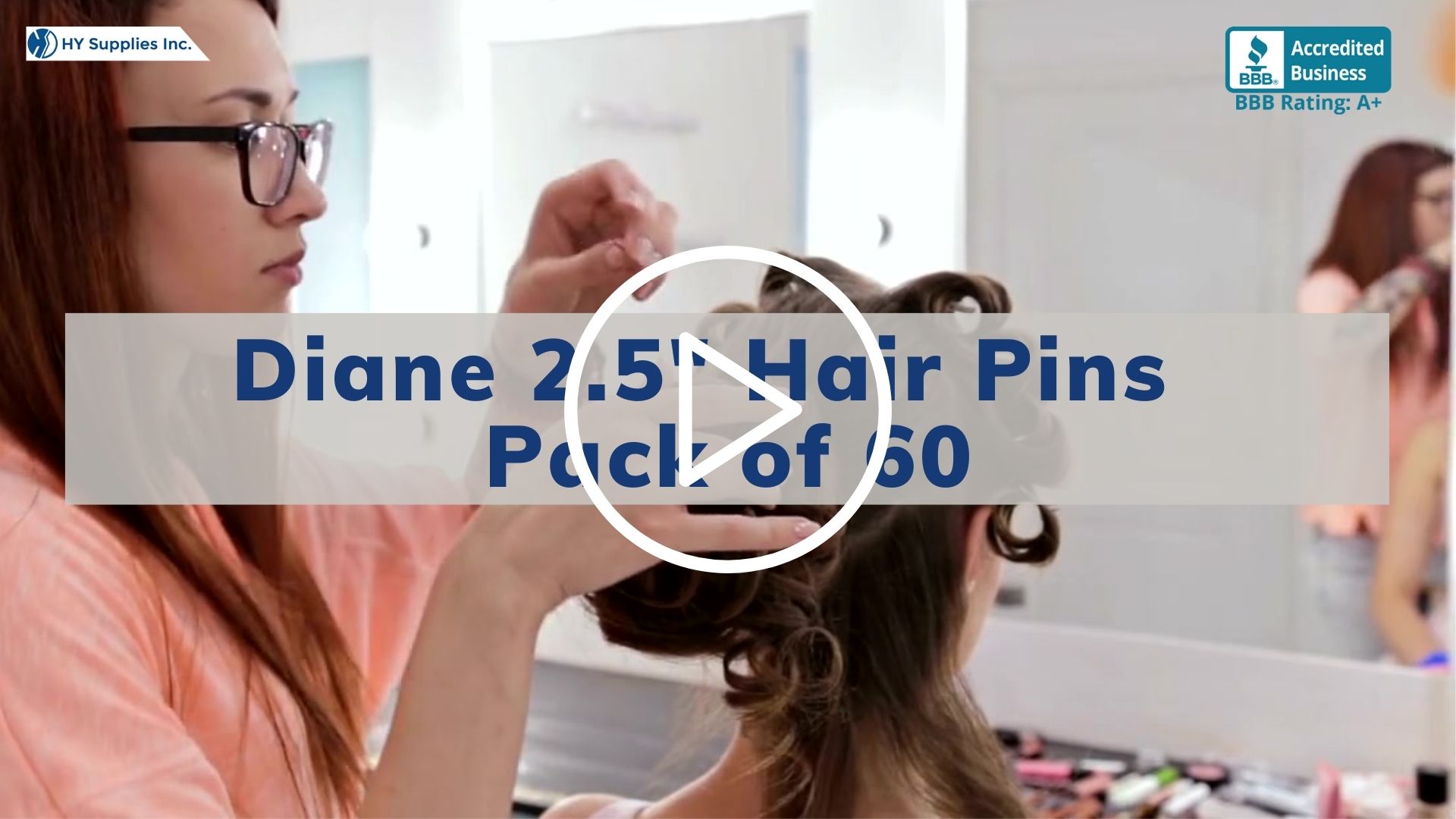 Diane 2.5"" Hair Pins - Pack of 60