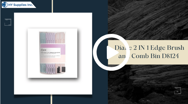 Diane 2 IN 1 Edge Brush and Comb Bin D8124