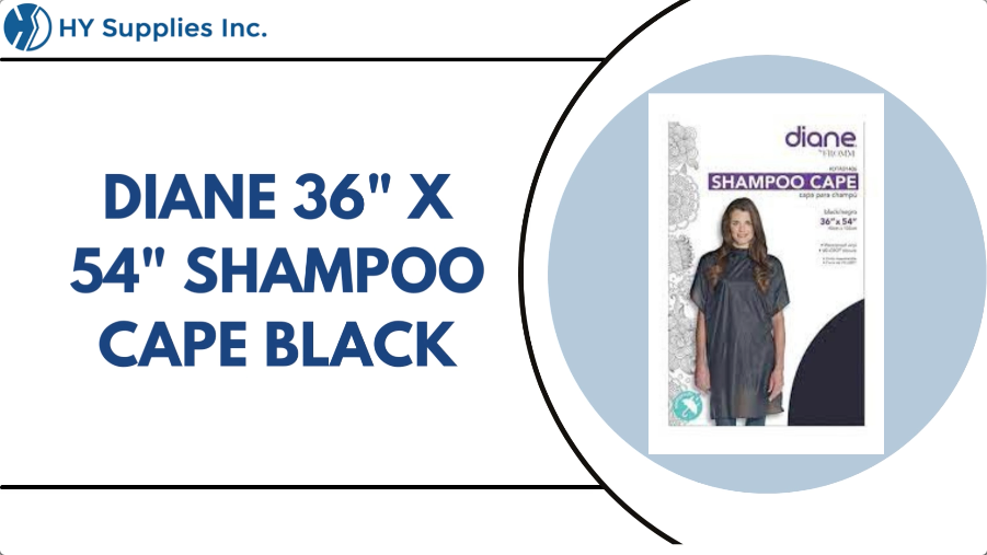 Diane 36" X 54" Shampoo Cape Black