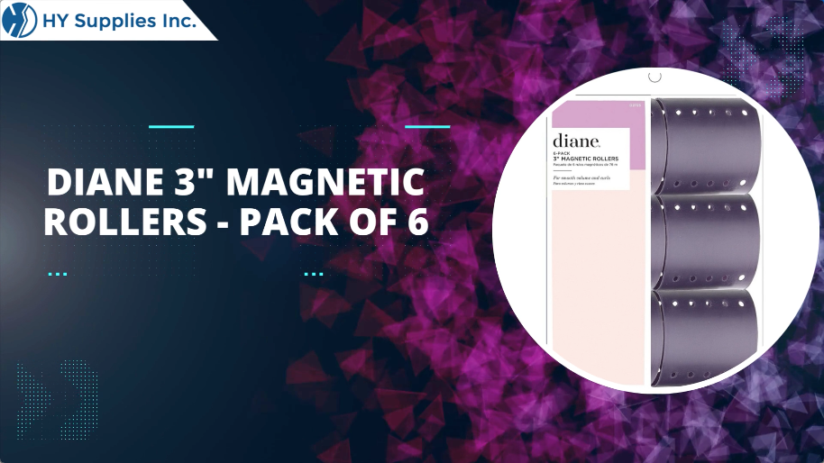 Diane 3" Magnetic Rollers - Pack of 6