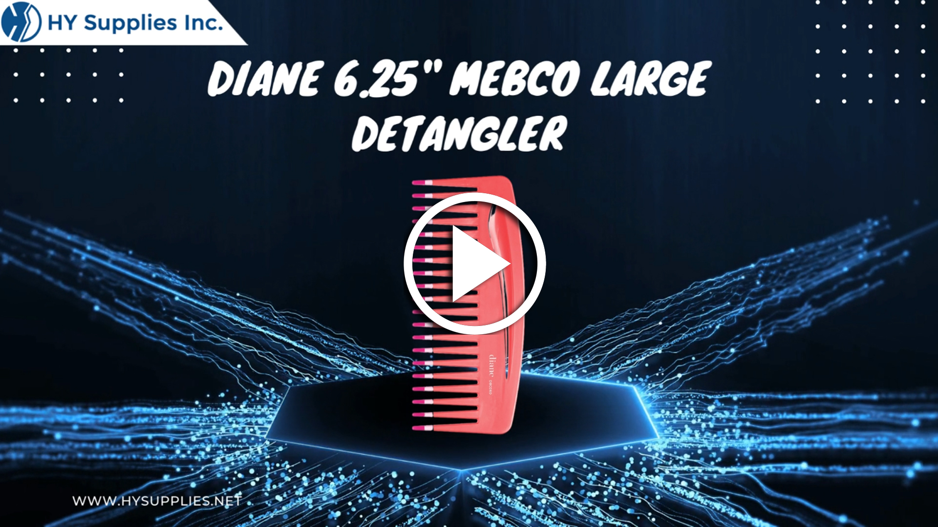 Diane 6.25"Mebco Large Detangler