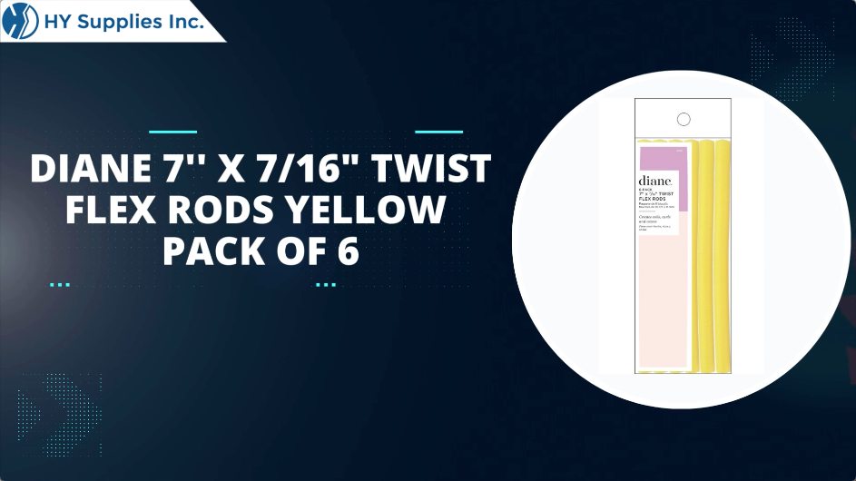 Diane 7' X 7/16" Twist-Flex Rods Yellow - Pack of 6