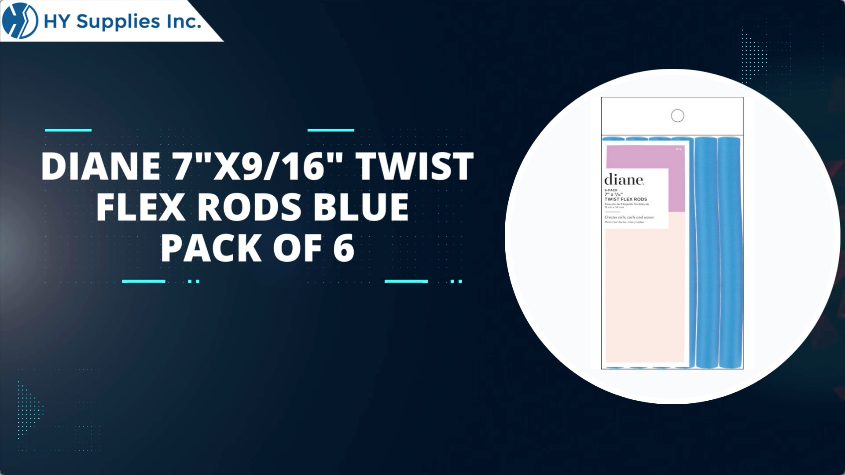 Diane 7"X9/16"Twist-Flex Rods Blue - Pack of 6