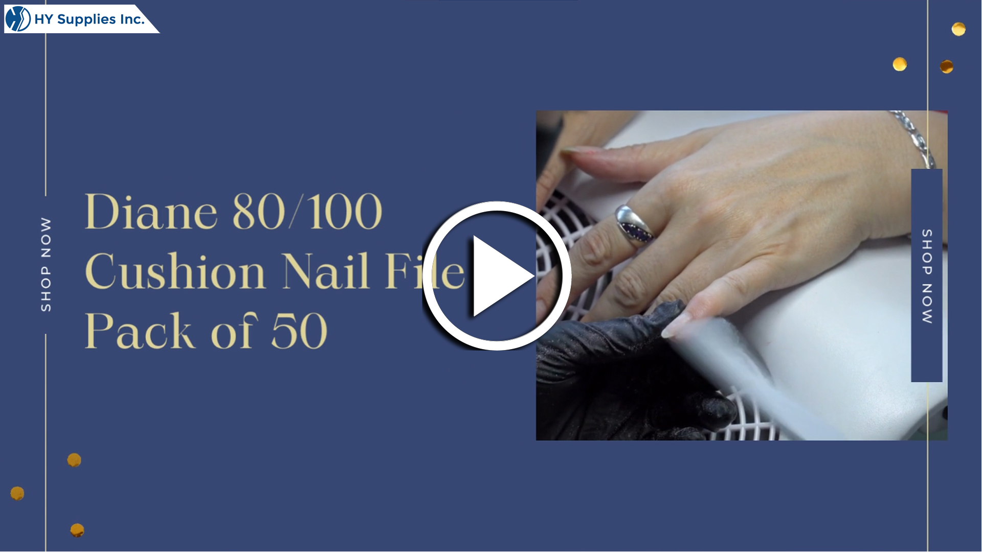 Diane 80/100 Cushion Nail File - Pack of 50