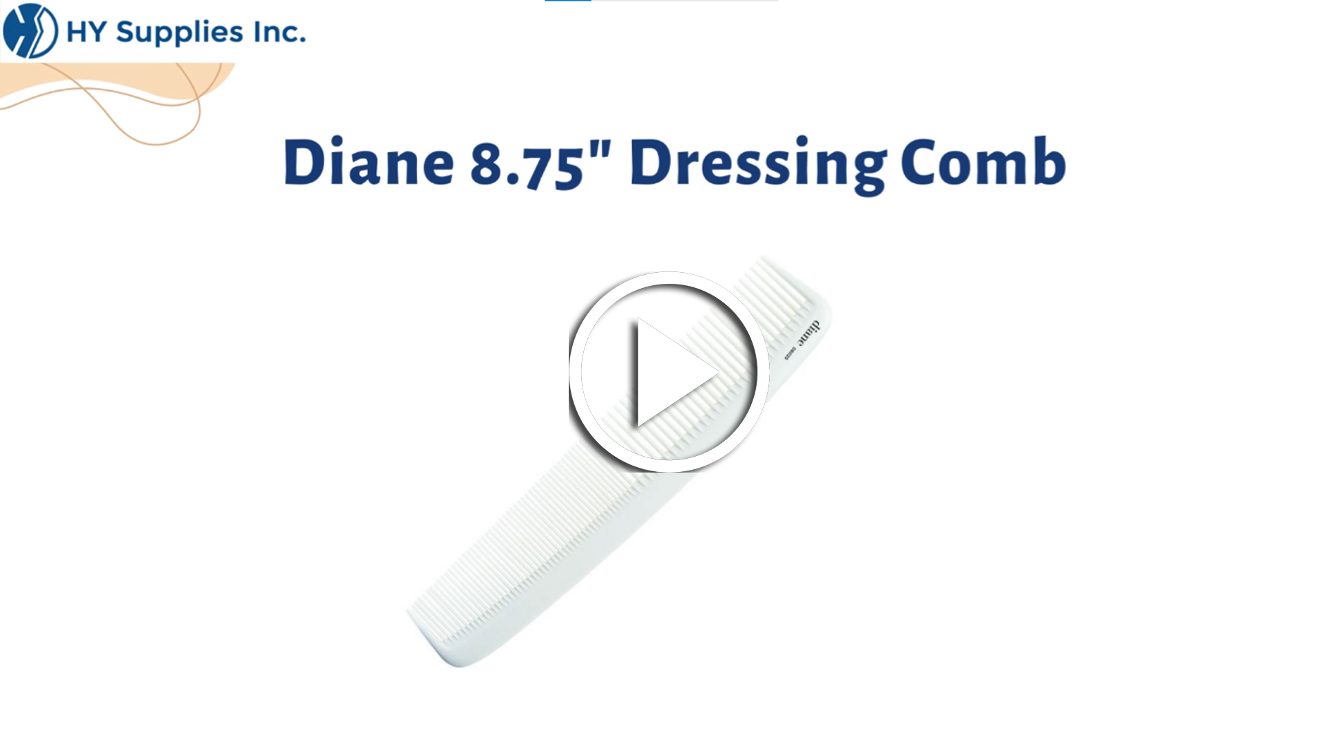 Diane 8.75" Dressing Comb
