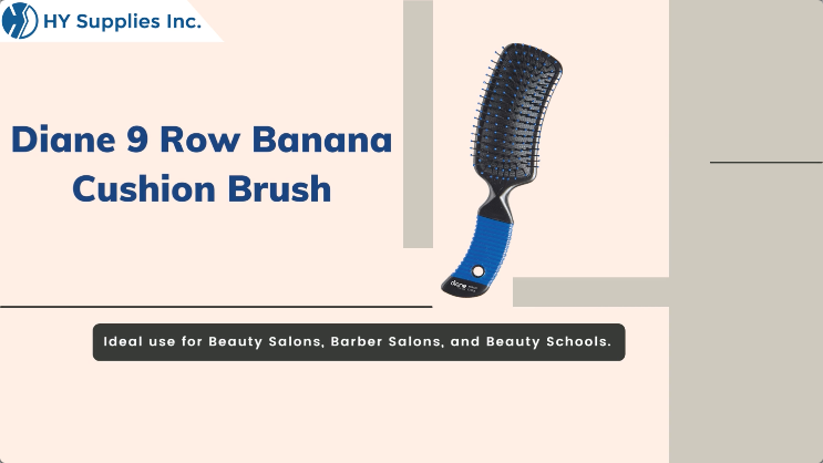 Diane 9 Row Banana Cushion Brush