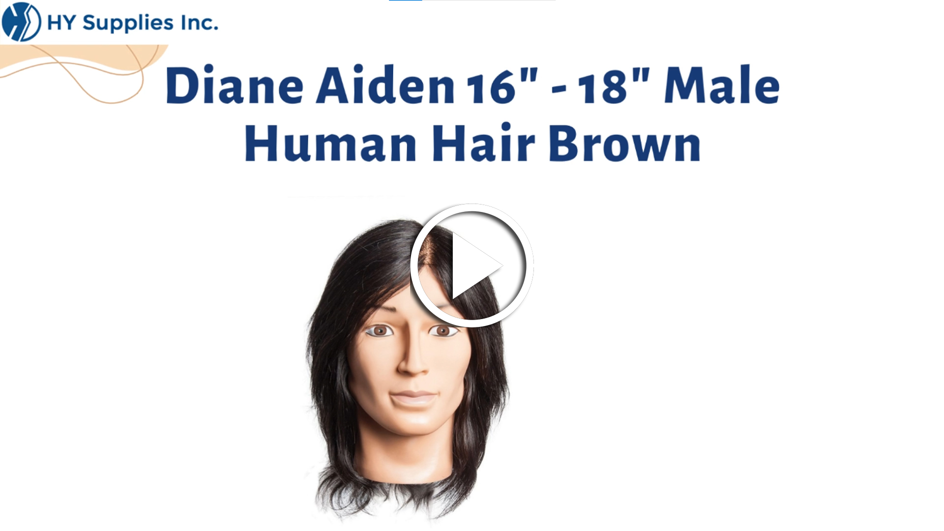 Diane Aiden 16"- 18" Male Human Hair Brown