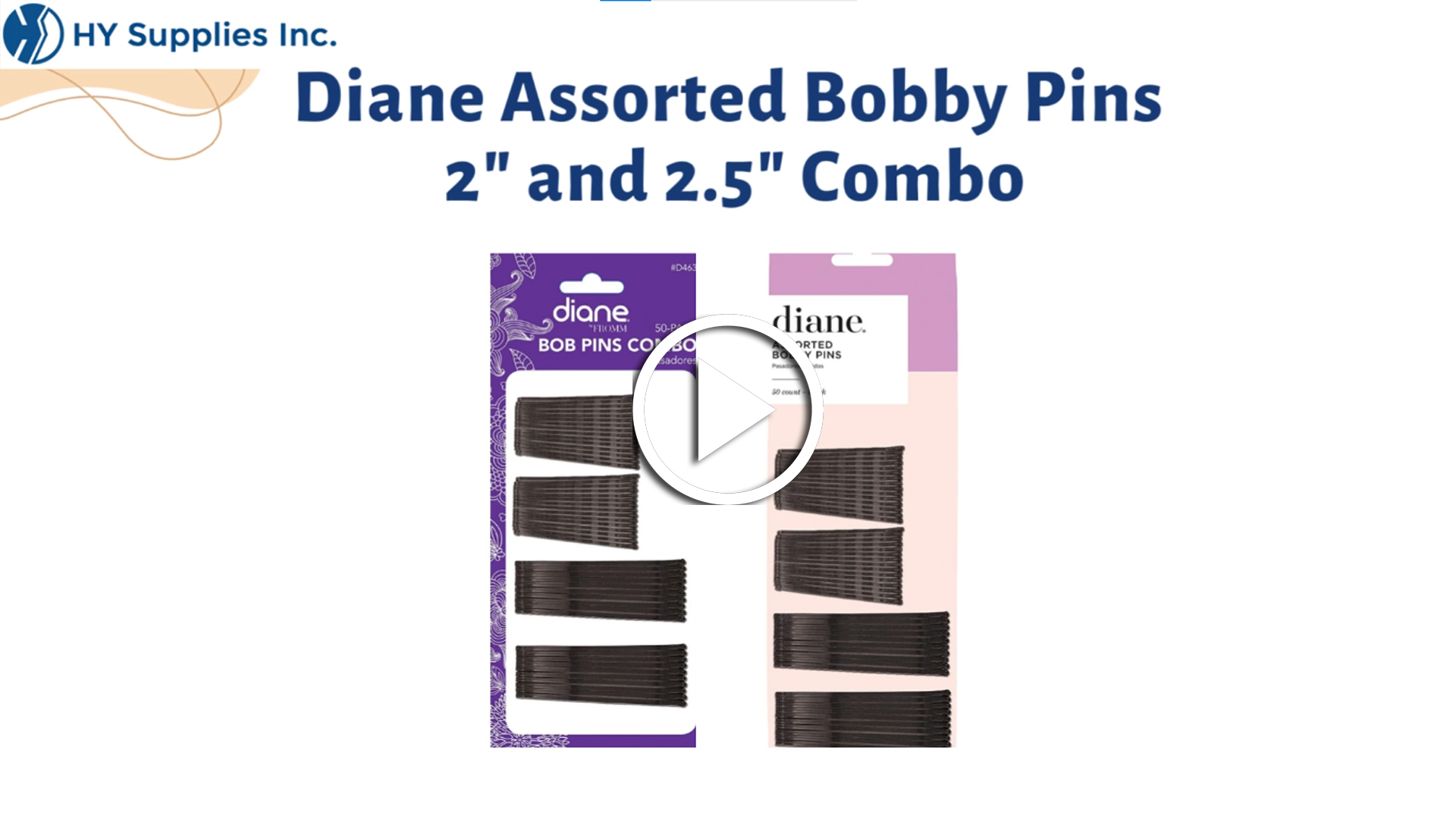 Diane Assorted Bobby Pins 2"and 2.5"Combo